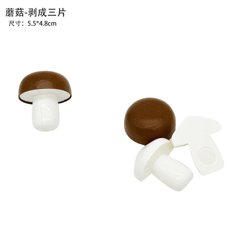 1Pcs Montessori Paste Chechele Simulation Durian Grapefruit Cherry Educational Toy Play House Decompress Educational Toy Gift