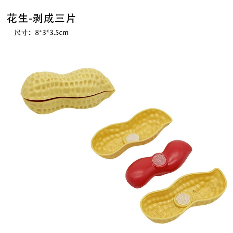1Pcs Montessori Paste Chechele Simulation Durian Grapefruit Cherry Educational Toy Play House Decompress Educational Toy Gift