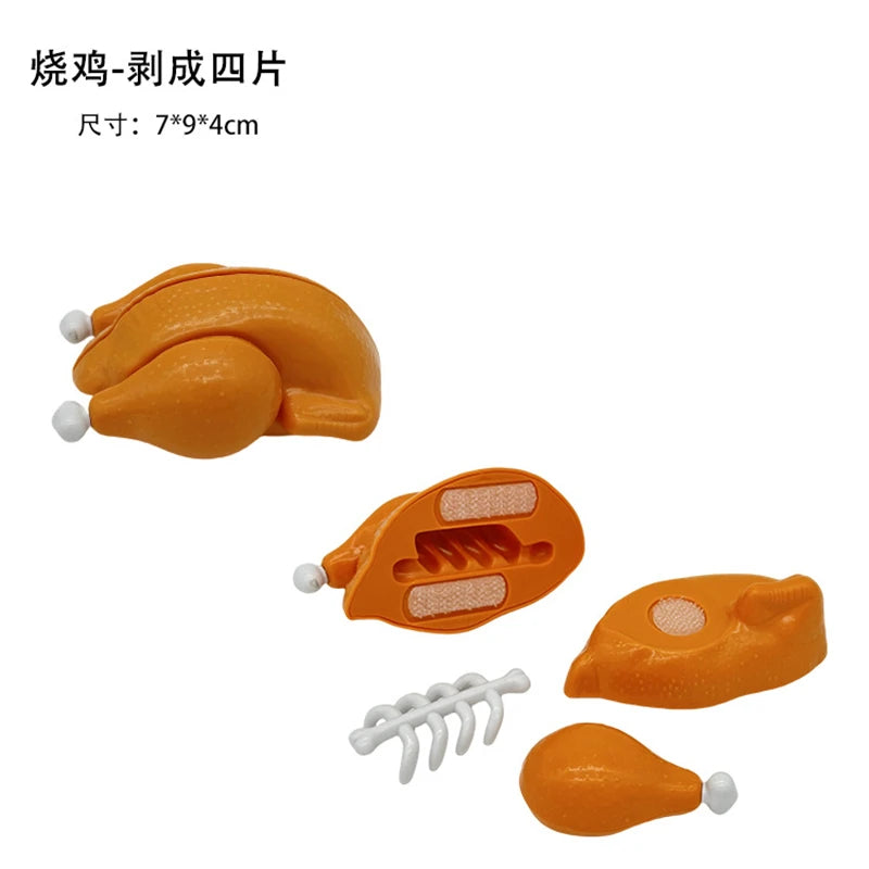 1Pcs Montessori Paste Chechele Simulation Durian Grapefruit Cherry Educational Toy Play House Decompress Educational Toy Gift