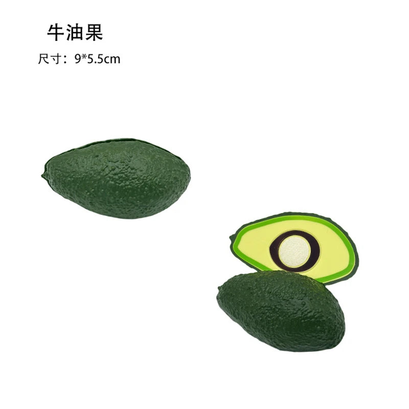 1Pcs Montessori Paste Chechele Simulation Durian Grapefruit Cherry Educational Toy Play House Decompress Educational Toy Gift