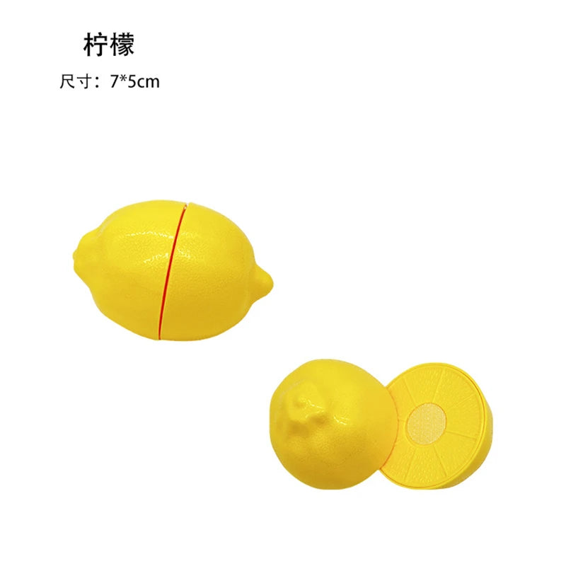 1Pcs Montessori Paste Chechele Simulation Durian Grapefruit Cherry Educational Toy Play House Decompress Educational Toy Gift