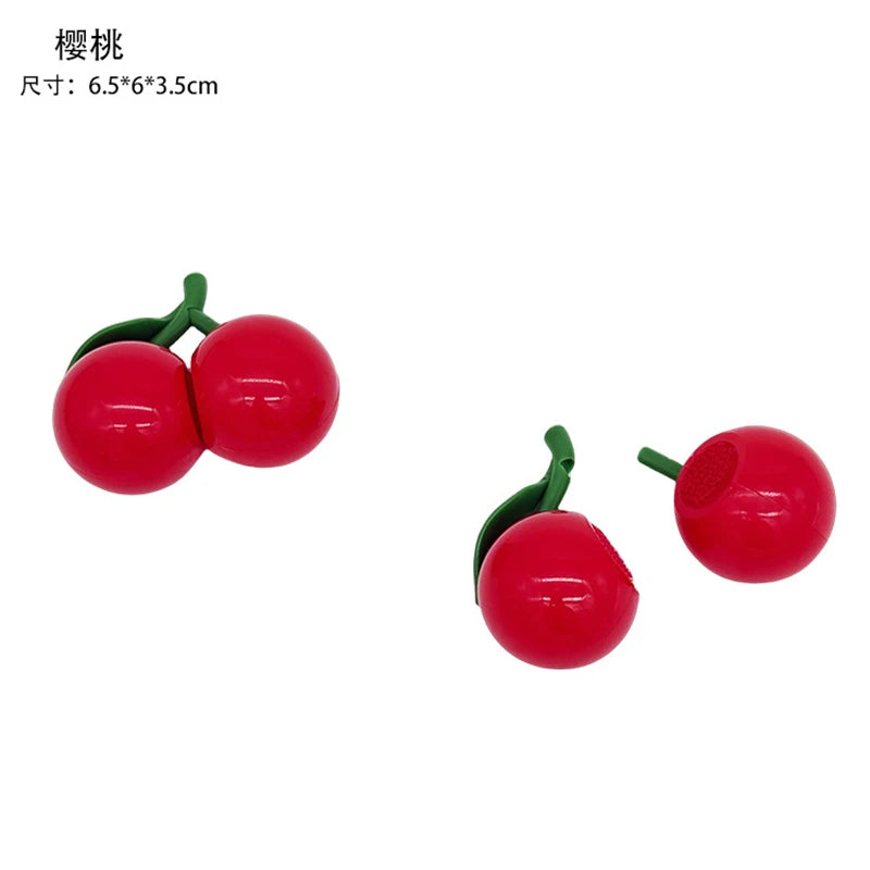 1Pcs Montessori Paste Chechele Simulation Durian Grapefruit Cherry Educational Toy Play House Decompress Educational Toy Gift