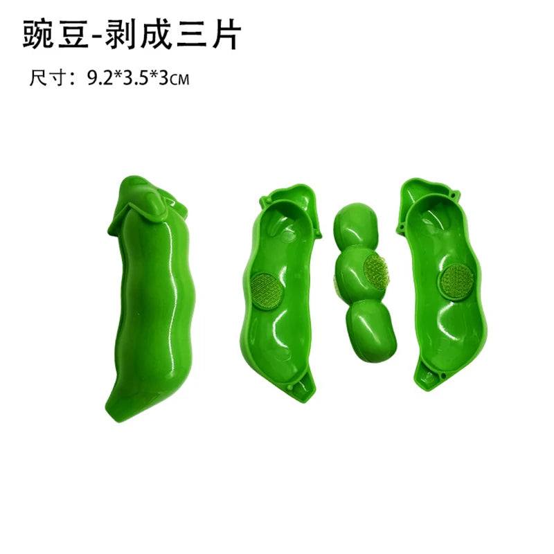 1Pcs Montessori Paste Chechele Simulation Durian Grapefruit Cherry Educational Toy Play House Decompress Educational Toy Gift