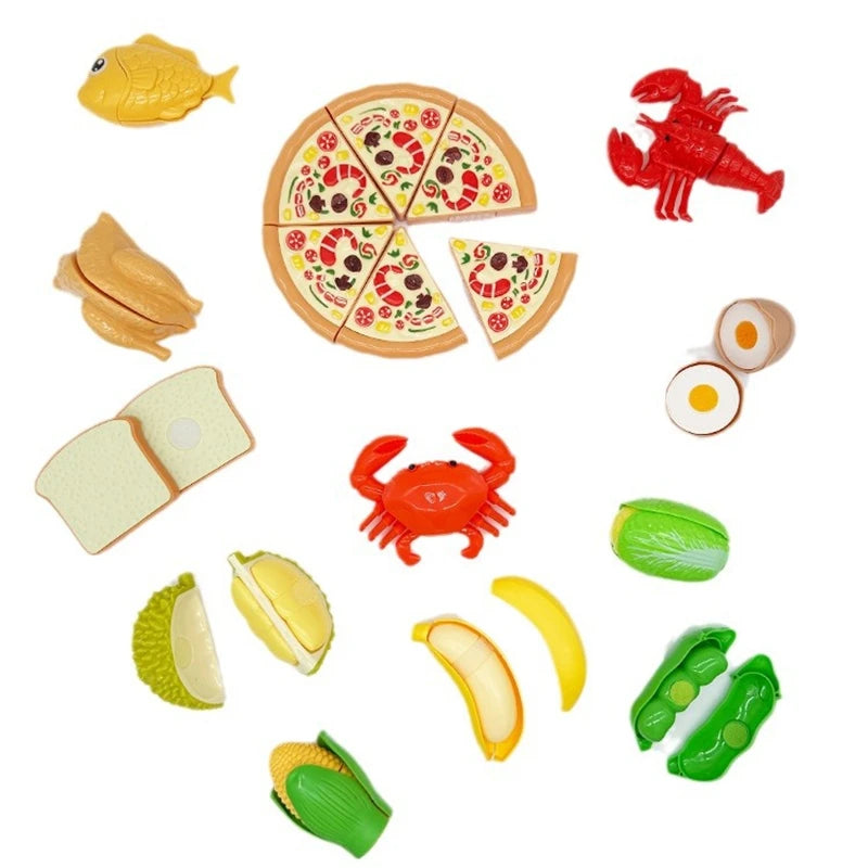 1Pcs Montessori Paste Chechele Simulation Durian Grapefruit Cherry Educational Toy Play House Decompress Educational Toy Gift