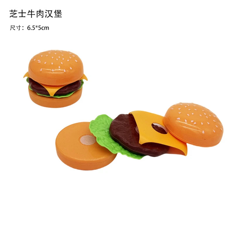 1Pcs Montessori Paste Chechele Simulation Durian Grapefruit Cherry Educational Toy Play House Decompress Educational Toy Gift