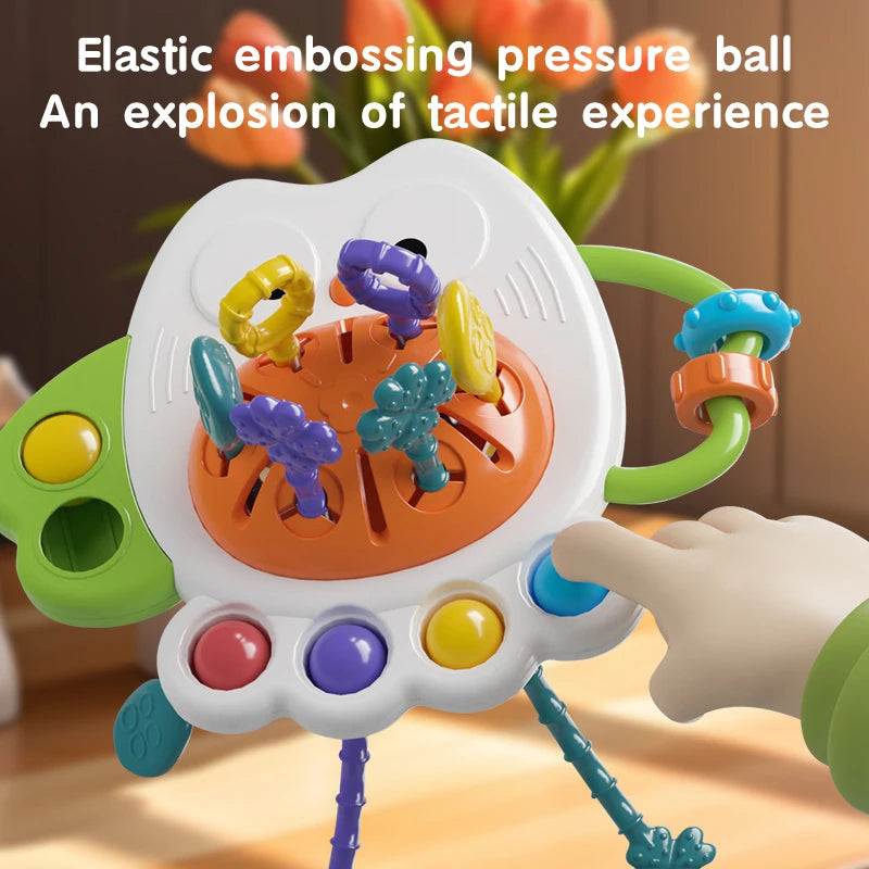 Montessori Sensory Development Baby Toys owl Pull String Finger Grasp Training Early Learning Education Toys For 10 Months+ Baby