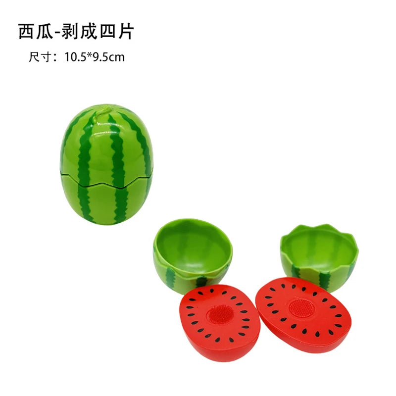 1Pcs Montessori Paste Chechele Simulation Durian Grapefruit Cherry Educational Toy Play House Decompress Educational Toy Gift